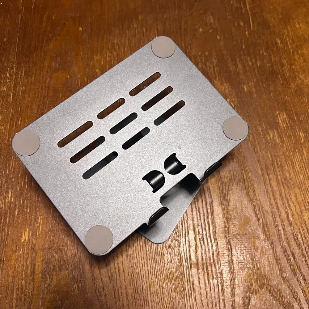 Adjustable Black Folding Laptop & Tablet Stand with 360° Rotation - Picture 5 of 5